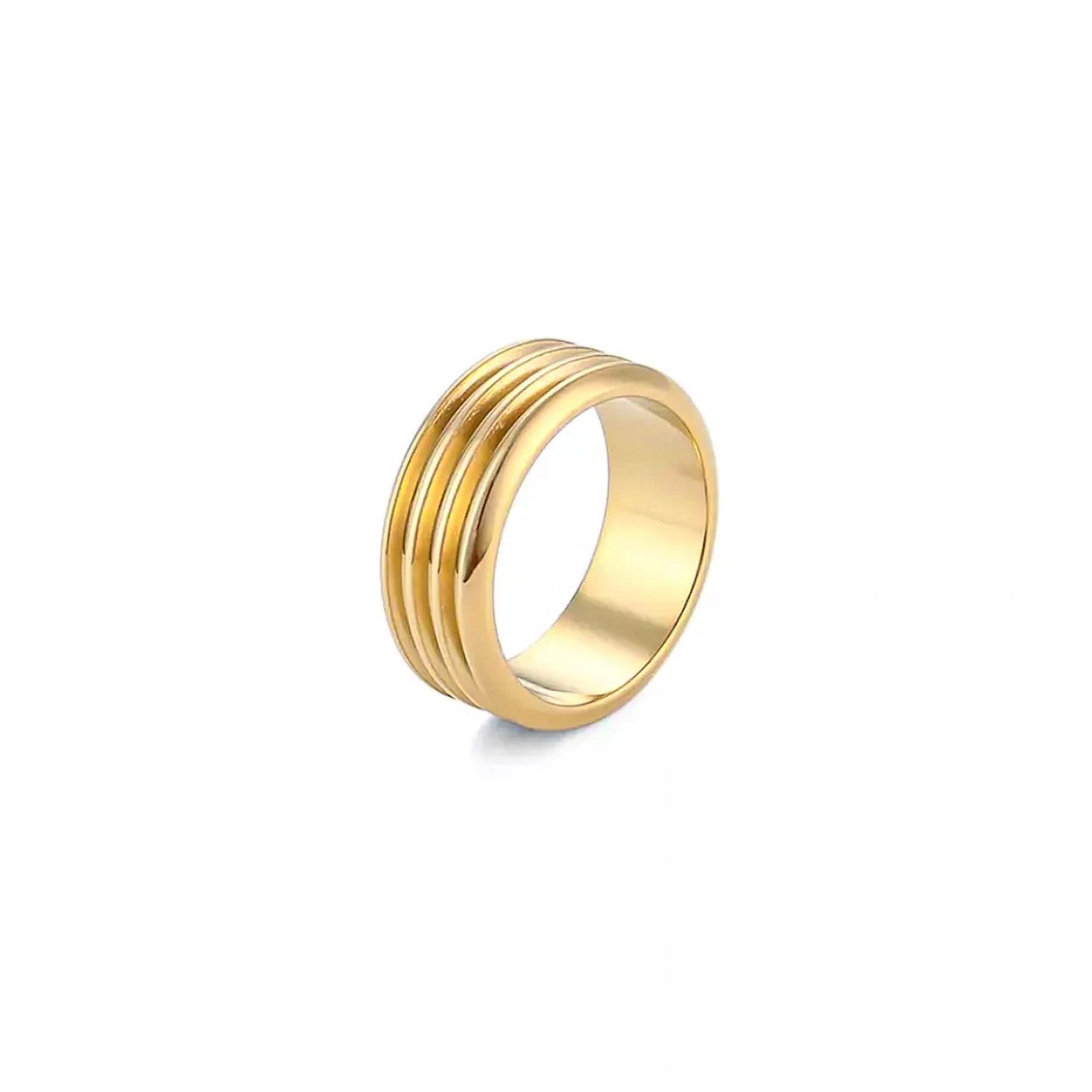 Accordion Ring│18k Gold Plated
