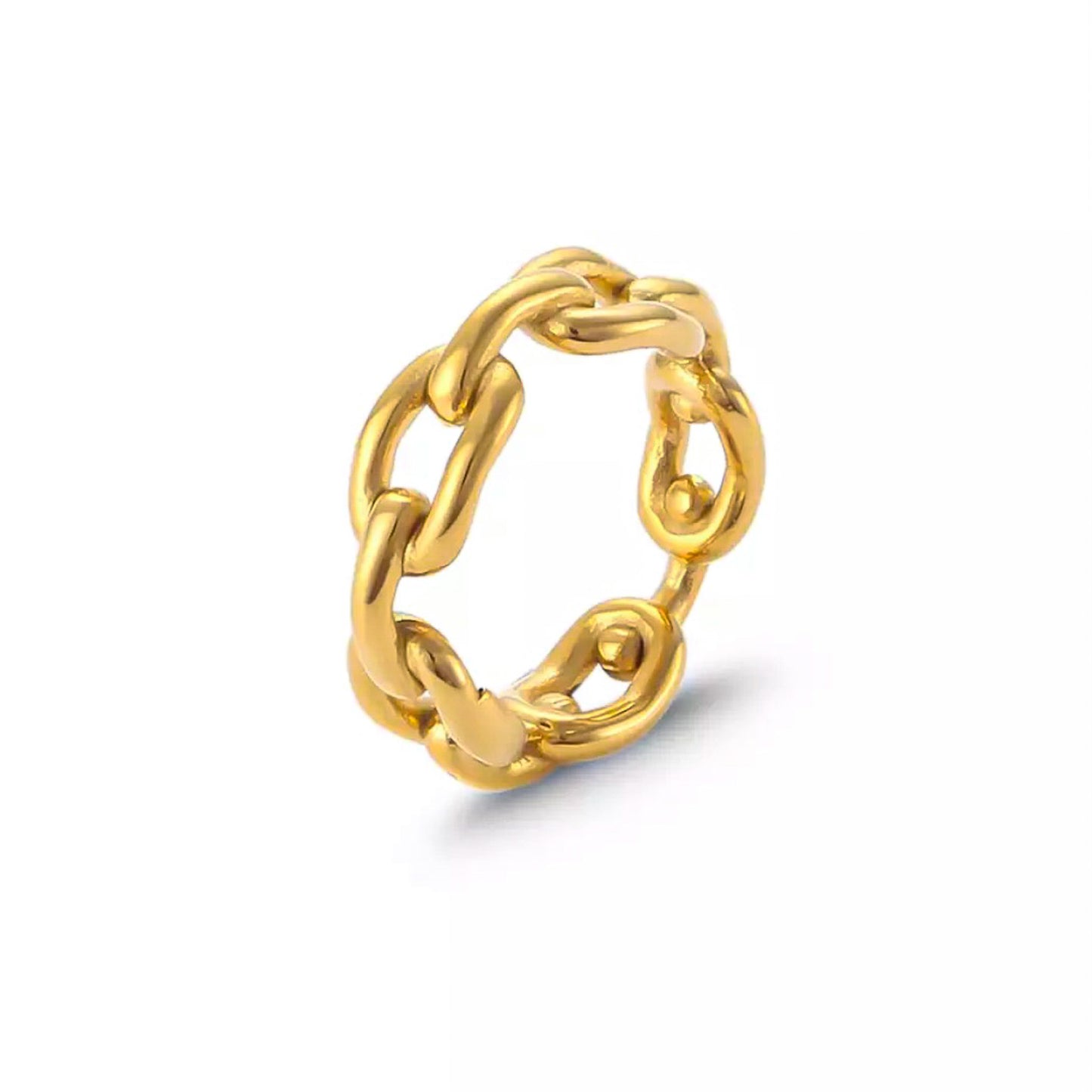 Atifa Chain Ring│18k Gold Plated