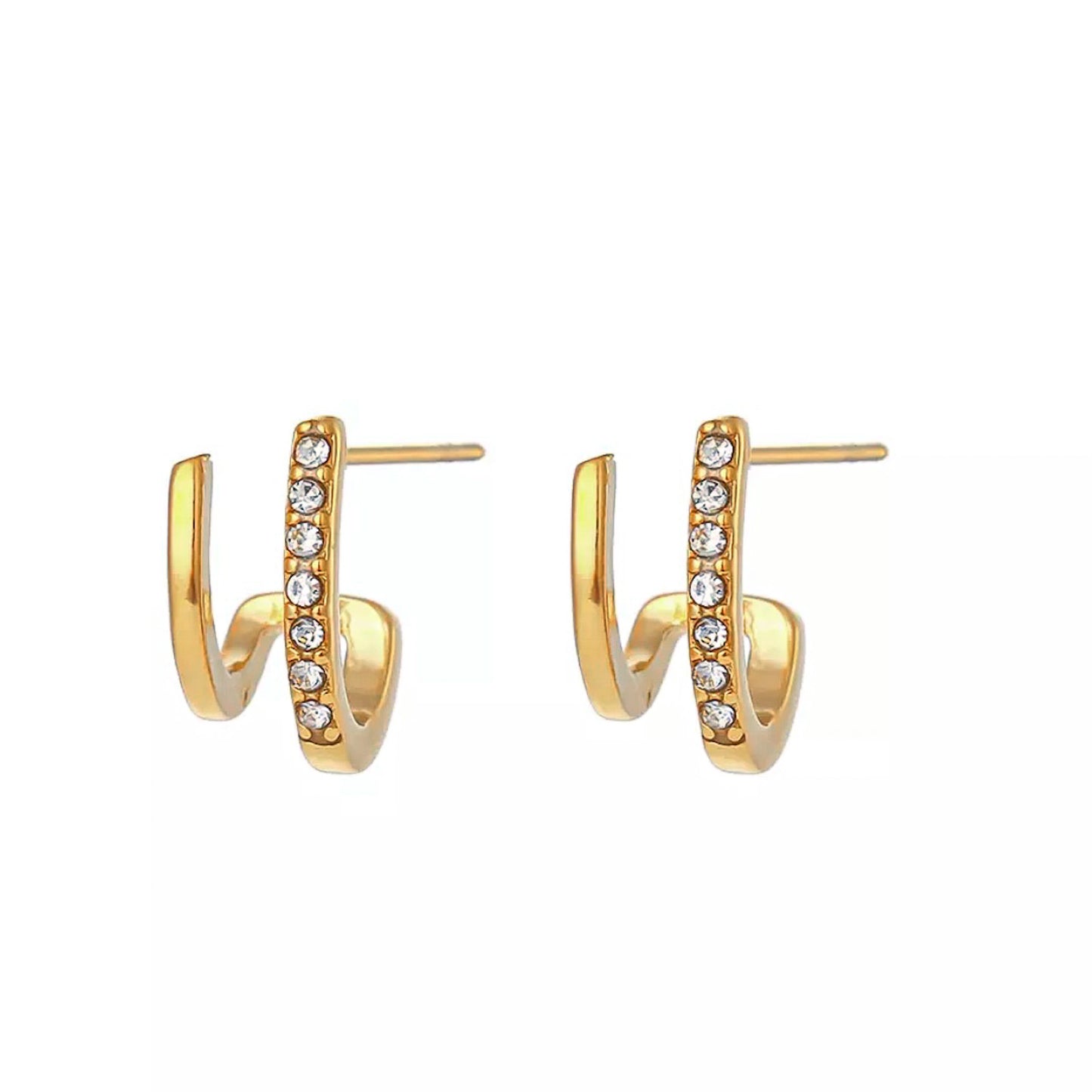 Rosa Earrings│18k Gold Plated