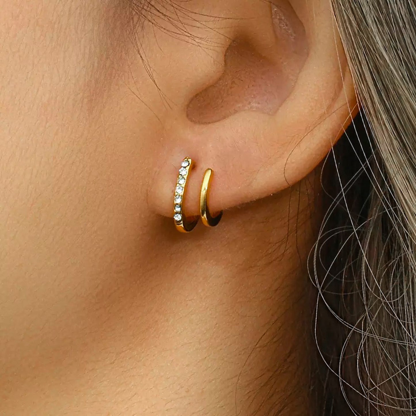 Rosa Earrings│18k Gold Plated