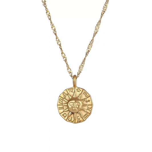 Sidereal Pendant Necklace│18k Gold Plated