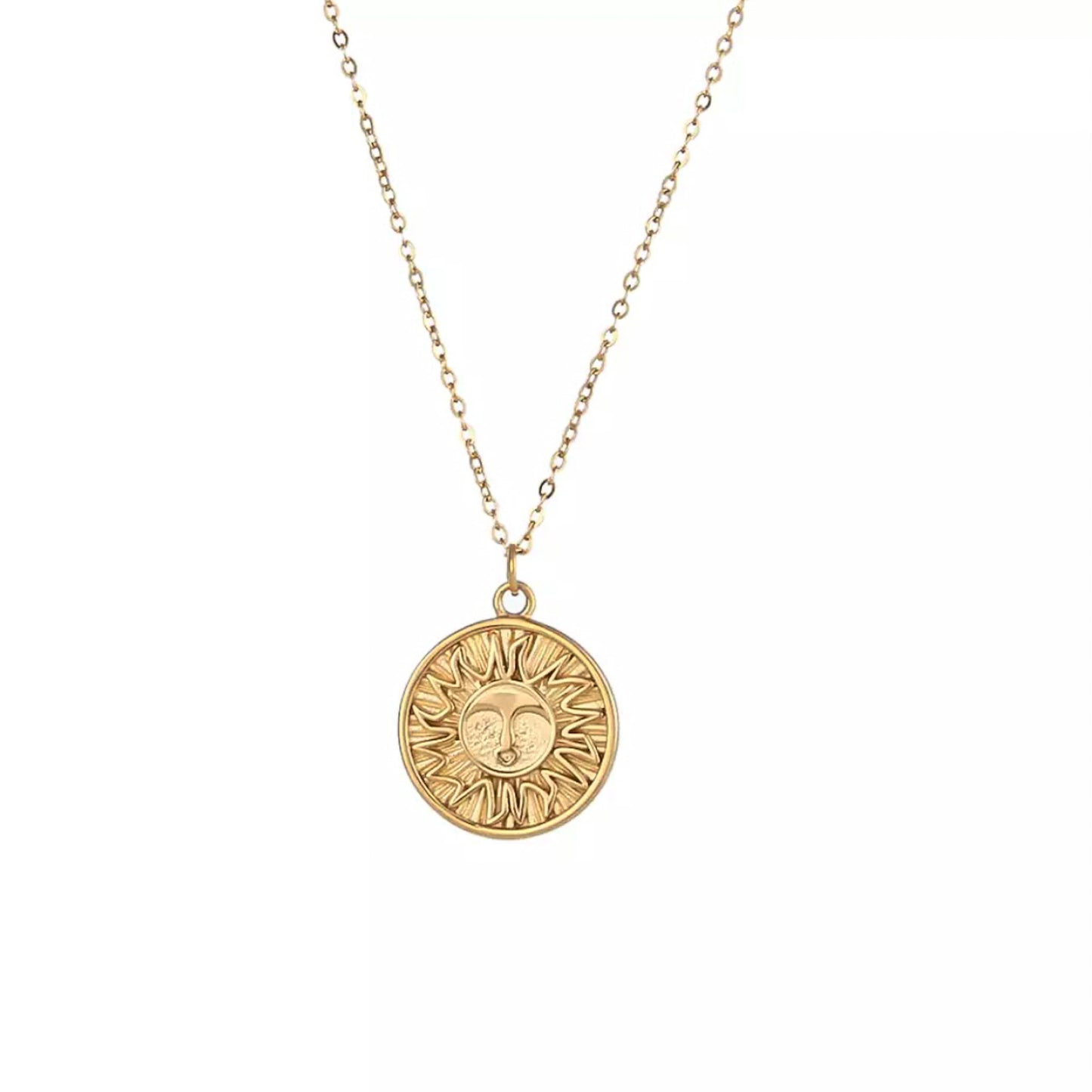 Sol Pendant Necklace│18k Gold Plated