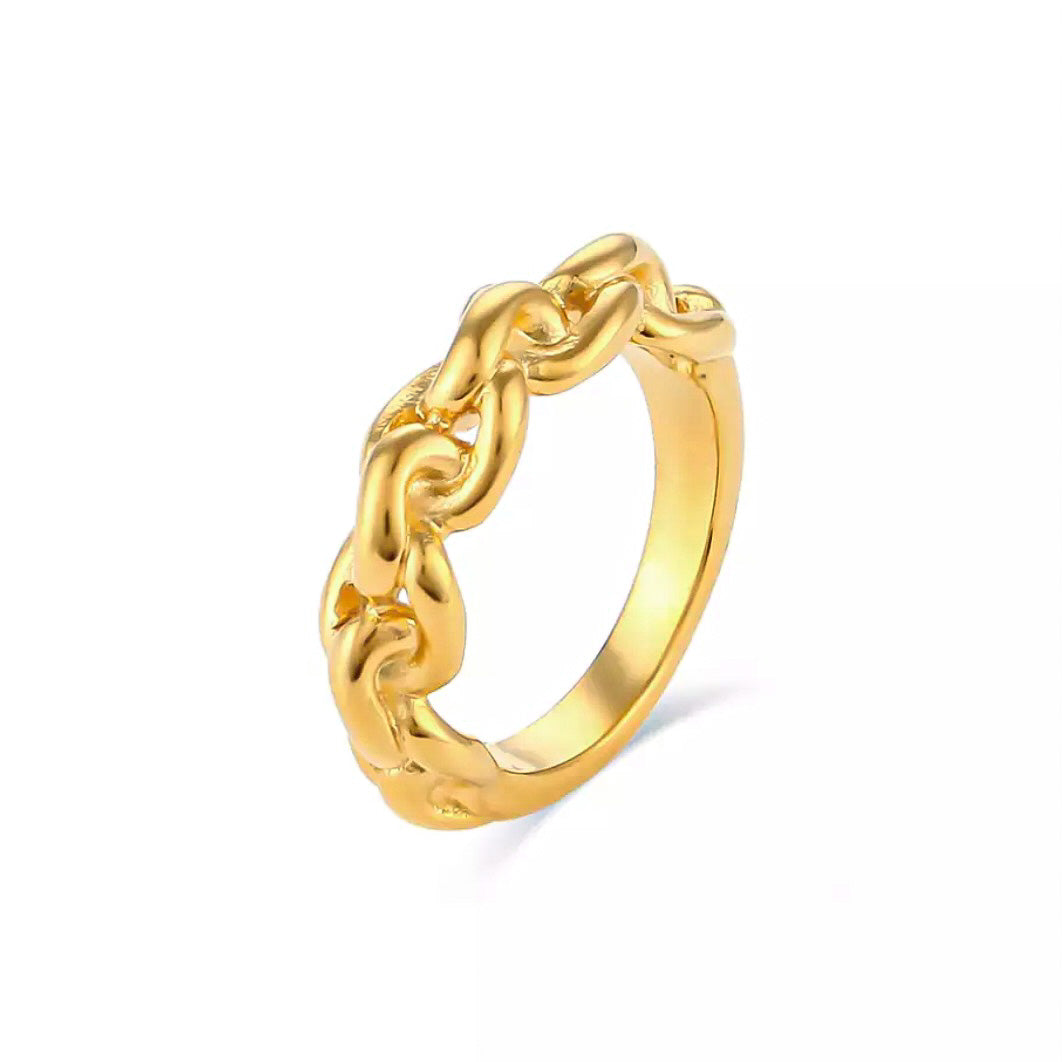 Cruella Twisted Ring│18k Gold Plated