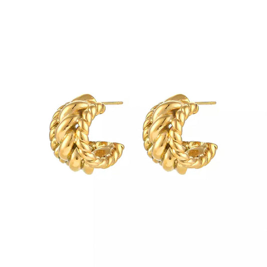 Lorelai Hoop Earrings│18k Gold Plated