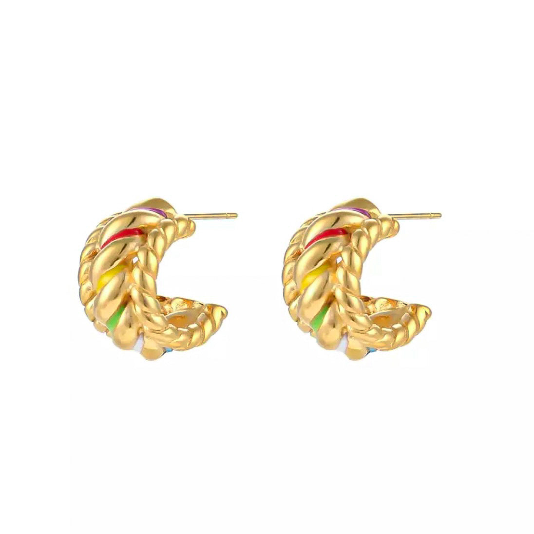 Lorelai Hoop Earrings│18k Gold Plated
